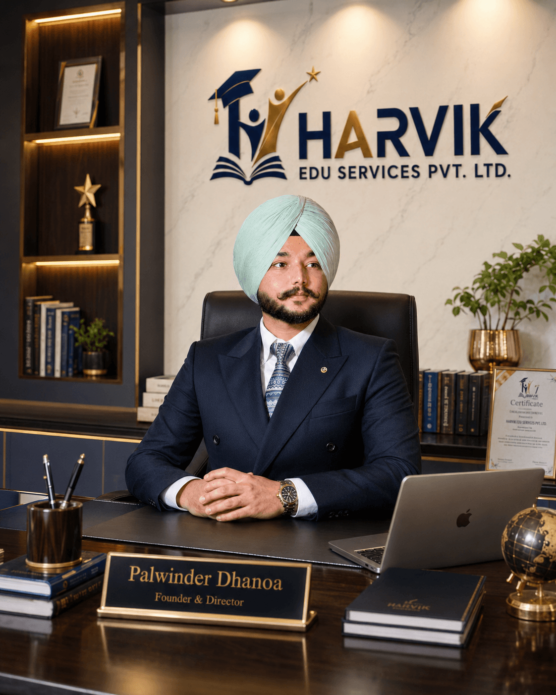 Palwinder Singh Dhanoa, Founder and Director of Harvik